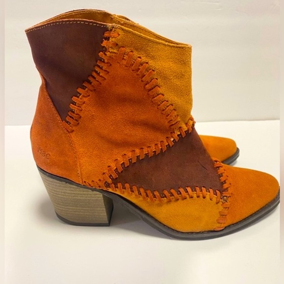 Anthropologie Shoes - Anthropology MUSSE AND CLOUD SUEDE PATCHWORK JAEDA WESTERN BOOTIES Us Size 9